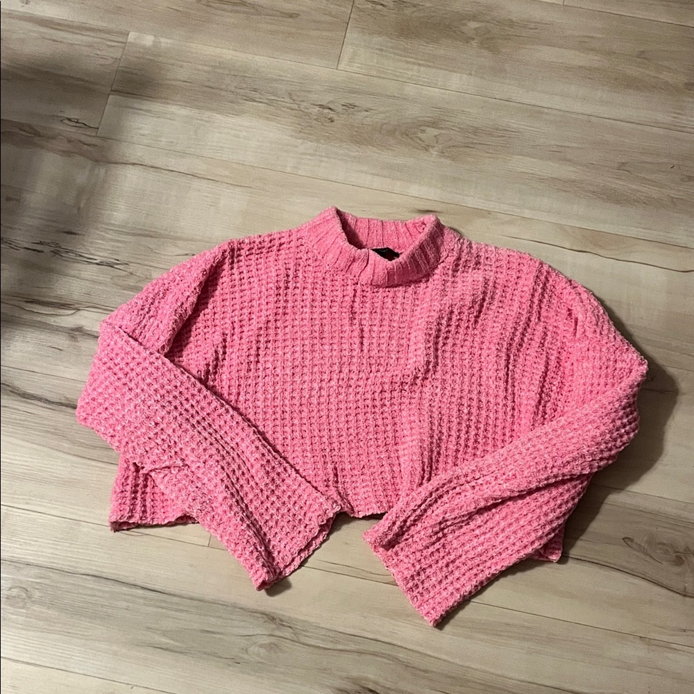 Forever 21 Pink Textured Knit Top